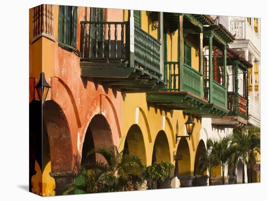 Colombia, Bolivar, Cartagena De Indias, Plaza De La Coches, Plaza De Esclavo, Portal De Les Dulces-Jane Sweeney-Premier Image Canvas