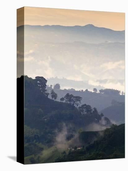 Colombia, Caldas, Manizales, Chinchina, Coffee Plantation at Hacienda De Guayabal at Dawn-Jane Sweeney-Premier Image Canvas