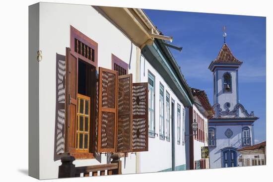 Colonial Architecture and Church of Amparo, Diamantina (Unesco World Heritage Site), Minas Gerais-Ian Trower-Premier Image Canvas