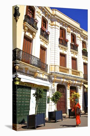 Colonial Architecture, Tangier, Morocco, North Africa, Africa-Neil Farrin-Premier Image Canvas