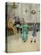 Colonial Children Learning to Dance the Minuet-null-Premier Image Canvas