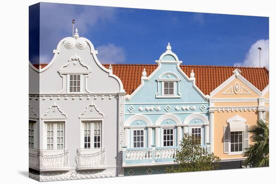 Colonial Dutch Architechure Near Main Street, Oranjestad, Aruba, Netherlands Antilles, Caribbean-Jane Sweeney-Premier Image Canvas