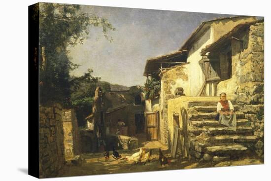 Colonial House in Sorrento, 1859-Filippo Palizzi-Premier Image Canvas