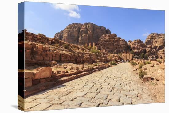 Colonnaded Street, City of Petra Ruins, Petra, UNESCO World Heritage Site, Jordan, Middle East-Eleanor Scriven-Premier Image Canvas