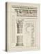 Colonne avec chapiteau, entablement et corniche-Charles Le Brun-Premier Image Canvas