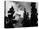 Colorado Mountain Landscape with Trees and Clouds, Sangre De Cristo Range in Black and White-Kevin Lange-Premier Image Canvas