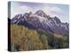 Colorado, San Juan Mts, Fall Colors of Aspen Trees and Mount Sneffels-Christopher Talbot Frank-Premier Image Canvas