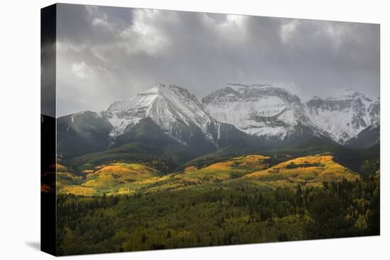 Colorado, Sneffels Range. Morning Snow Clouds over Mountain Landscape-Don Grall-Premier Image Canvas