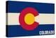 Colorado State Flag-Lantern Press-Stretched Canvas