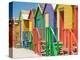 Colored Beach Huts-Joseph Sohm-Premier Image Canvas