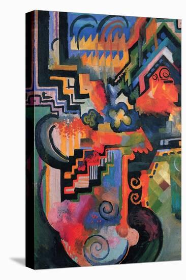 Colored Composition (Homage À Sebastian Johann Bach)-Auguste Macke-Stretched Canvas