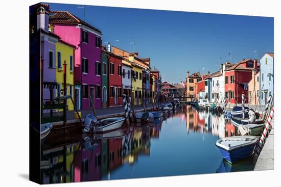 Colored Houses on the Island of Burano, Venice, UNESCO World Heritage Site, Veneto, Italy, Europe-Karen Deakin-Premier Image Canvas