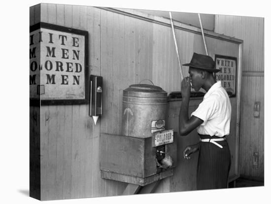 "Colored" Water Cooler in Streetcar Terminal, Oklahoma City, Oklahoma-Russell Lee-Stretched Canvas