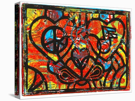 Colorful Abstract 34-Howie Green-Stretched Canvas