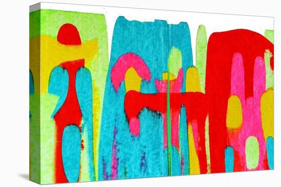 Colorful Abstract 53-Howie Green-Stretched Canvas
