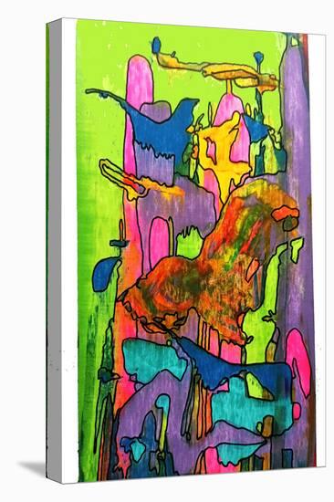 Colorful Abstract 62-Howie Green-Stretched Canvas