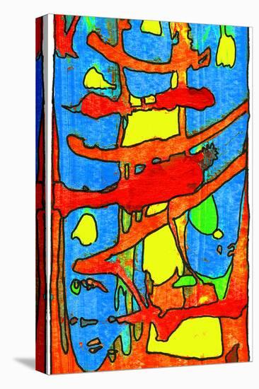 Colorful Abstract 71-Howie Green-Stretched Canvas