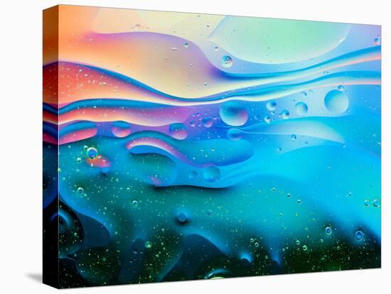 Colorful Abstract Background with Oil Drops on Water-Abstract Oil Work-Premier Image Canvas