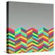 Colorful Abstract Retro Pattern-cienpies-Stretched Canvas