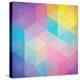 Colorful Abstract Triangles-art_of_sun-Stretched Canvas