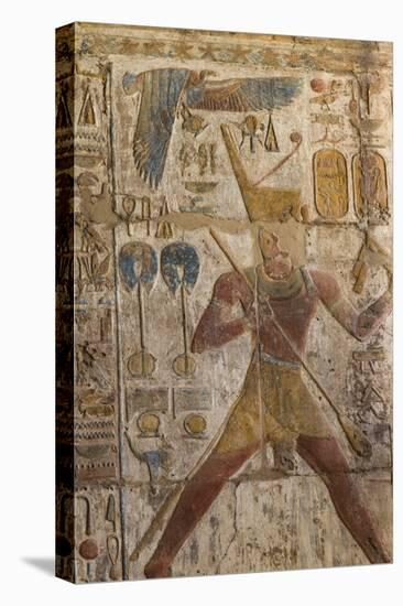 Colorful Bas-Relief, Ramses Ii, Luxor Temple, Luxor, Thebes, Egypt, North Africa, Africa-Richard Maschmeyer-Premier Image Canvas