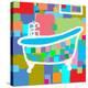 Colorful Bath I-Yashna-Stretched Canvas