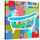 Colorful Bath I-Yashna-Stretched Canvas