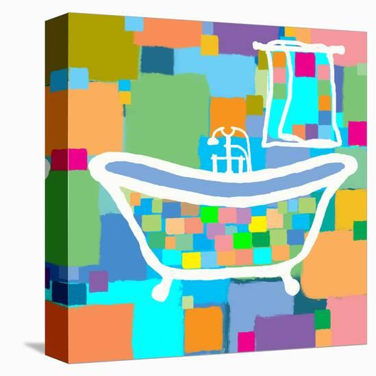 Colorful Bath III-Yashna-Stretched Canvas