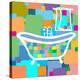 Colorful Bath III-Yashna-Stretched Canvas