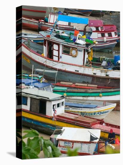 Colorful Boats, Panama City, Panama-Keren Su-Premier Image Canvas