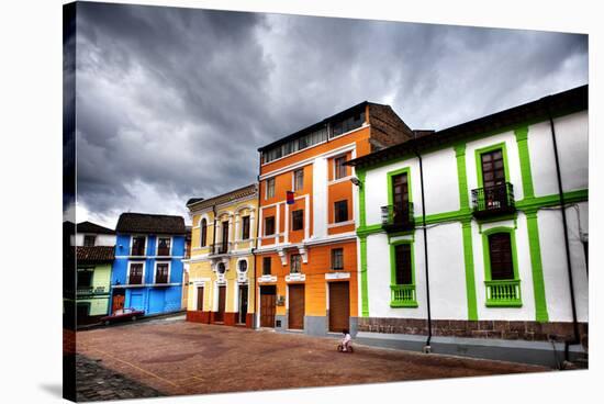 Colorful Buildings in City-Nish Nalbandian-Stretched Canvas