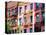 Colorful Buildings with Fire Escape, Williamsburg, Brooklyn, New York, United States-Philippe Hugonnard-Premier Image Canvas