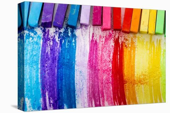 Colorful Chalk Pastels - Education, Arts,Creative, Back To School-Gorilla-Premier Image Canvas
