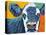 Colorful Country Cows I-Carolee Vitaletti-Stretched Canvas