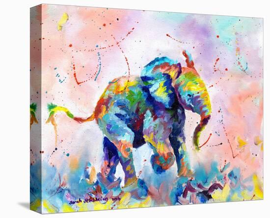 Colorful Elephant-Sarah Stribbling-Stretched Canvas