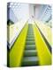 Colorful Escalator in the Central Library, Seattle, Washington, USA-Charles Crust-Premier Image Canvas