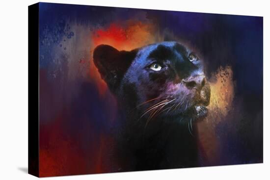 Colorful Expressions Black Leopard-Jai Johnson-Premier Image Canvas