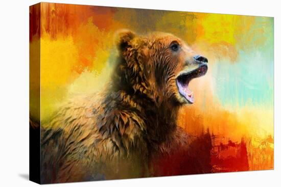 Colorful Expressions Grizzly Bear 2-Jai Johnson-Premier Image Canvas