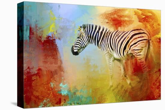 Colorful Expressions Zebra-Jai Johnson-Premier Image Canvas