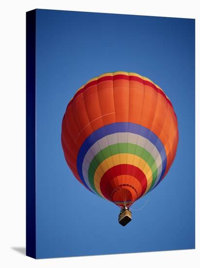 Colorful Hot Air Balloon in Sky, Albuquerque, New Mexico, USA-null-Premier Image Canvas