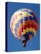 Colorful Hot Air Balloon in Sky, Albuquerque, New Mexico, USA-null-Premier Image Canvas