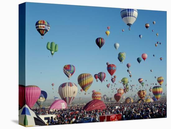 Colorful Hot Air Balloons, Albuquerque Balloon Fiesta, Albuquerque, New Mexico, USA-null-Premier Image Canvas