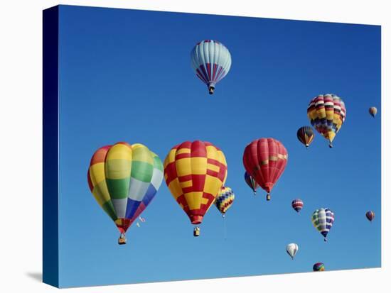 Colorful Hot Air Balloons in Sky, Albuquerque, New Mexico, USA-null-Premier Image Canvas