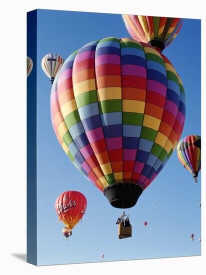 Colorful Hot Air Balloons in Sky, Albuquerque, New Mexico, USA-null-Premier Image Canvas