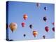 Colorful Hot Air Balloons in Sky, Albuquerque, New Mexico, USA-null-Premier Image Canvas