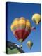 Colorful Hot Air Balloons in Sky, Albuquerque, New Mexico, USA-null-Premier Image Canvas