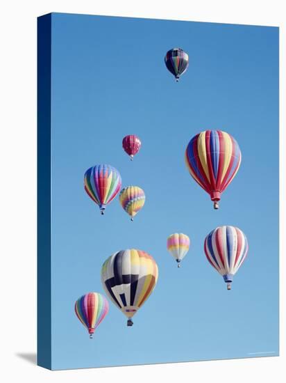 Colorful Hot Air Balloons in Sky, Albuquerque, New Mexico, USA-null-Premier Image Canvas