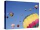 Colorful Hot Air Balloons in Sky, Albuquerque, New Mexico, USA-null-Premier Image Canvas