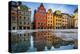 Colorful Houses in Stockholm's Gamla Stan Old Town District, Sweden-lbryan-Premier Image Canvas