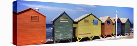 Colorful Huts on the Beach, St. James Beach, Cape Town, Western Cape Province, South Africa-null-Premier Image Canvas